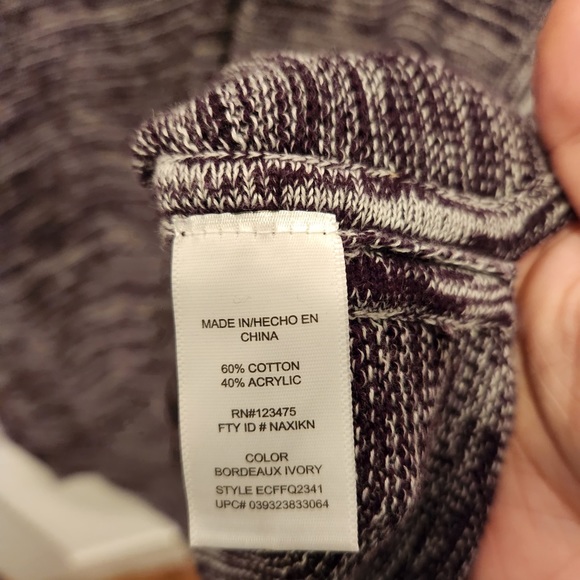 Ellen Tracy Crew Neck Purple Marbled Sweater XXL - Picture 5 of 5